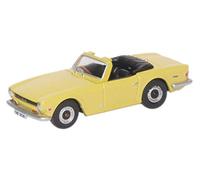 Oxford Diecast 76TR6001 Triumph TR6 Mimosa Yellow 1;76 Scale Model