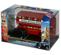 Oxford Diecast LD004 London Bus & Taxi Set