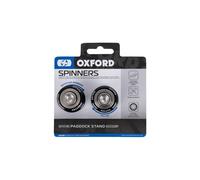 Oxford Douilles prismatiques M8 x 1, 25 mm, Douilles prismatiques "SPINNERS" Pour logement en V, tournant, noir"