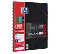 Oxford Etudiant Organiser Book - Cahier + Trieur - connecté SOS Notes 160 pages A4+ Coloris Aléatoire