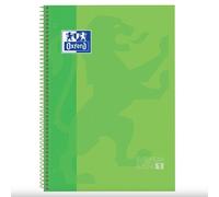 Oxford Europeanbook 1 Touch Cahier Quadrillé 5x5 À Spirale A4+ 80 Pages - Vert