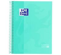 Oxford, Europeanbook1 Cahier quadrillé A5 quadrillé 5 x 5, couverture extra rigide, 80 feuilles, couleur menthe glacée