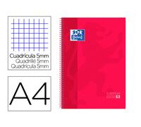 Oxford Europen Carnet 1 A4 80 h 5X5 T/Ext rouge