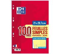 OXFORD Feuilles mobiles A4 Seyes - Jaune