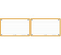 OXFORD Fiche Bristol, Papier, Orange, Petit (Lot de 2)