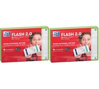 Oxford Fiche Bristol, Vert, A6 (Lot de 2)