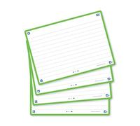OXFORD Flash 2.0 - 80 Fiches Bristol Flash Cards 7,5 x 12,5cm Petits Carreaux Cadre Lilas