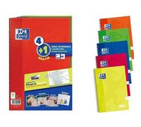 Oxford Hamelin Cahier à Couverture Extra Rigide F 80 Feuilles 5 Unités