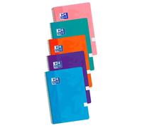Oxford Hamelin Cahiers A4 Couverture Plastique 80 Feuilles Quadrillage 4x4