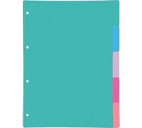 Oxford Hamelin Intercalaires A4 Carton Pour Classement 5 Positions 5 Couleurs