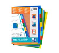 Oxford Hamelin Intercalaires Oxford En Plastique A4 10 Onglets Et 5 Couleurs