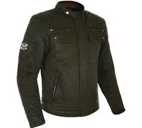 Oxford Hardy Wax Veste Textile moto, vert, taille M pour homme