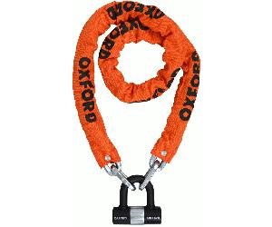 Oxford HD Loop Verrouillage de chaîne, orange, Taille 150 cm