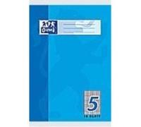 Cahier A5 - OXFORD - 384501605 - 16 pages - 90 g/m² - Petits carreaux 5x5 - Assortis