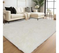 Oxford Homeware Grand tapis de salon doux, antidérapant et lavable, pour chambre à coucher, salon, 160 x 230 cm, crème