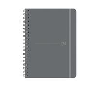 Oxford Identity Cahier B5, points, couverture extra rigide, 96 feuilles, gris