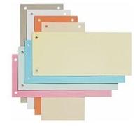Oxford Intercalaires perforés carton manille recyclé Vert 10,5 x 24 cm Lot de 100