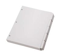 Oxford Intercalaires vierges à écrire sur classeur, onglets de coupe 1/5, 3 trous en 5 ensembles d'onglets, 100 intercalaires, 20 ensembles, blanc (89981)