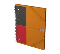 Oxford International A4+ Narrow Framed Ruled Poly Wirebound Meetingbook, Orange/