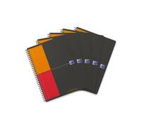 Oxford International ActiveBook A carreaux B5 5 Stück gris