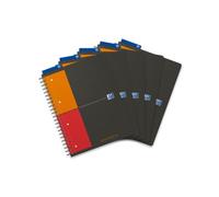 Oxford International Cahier de gestion à spirales en polypropylène A4