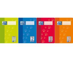 Oxford Junior Schulheft "Tatzen", Din A4, Lineatur 2