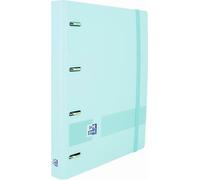 Oxford live & go 4 ring binder 35mm europeanbinder a4+ polyfoam w/replacement 5x5 bleu pastel