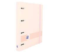 Oxford Live & Go Classeur à 4 anneaux en polyfoam avec rembourrage et caoutchouc - Taille A4+ - Tableau amovible - Feuille d'autocollants - Restes de rechange avec 5 rubans colorés et 5 x 5 carreaux