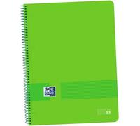 Oxford live&go notebook europeanbook 1 spiral 80h 5x5 t/Kunststoff t/Kunststoff a4+ blau grün -5u-