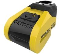 Oxford LK215 Quartz XA6 Cadenas à disque (pin de 6 mm) USB rechargeable, jaune noir