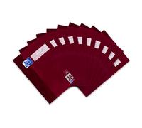 Oxford Lot de 10 cahiers A4 16 feuilles 28 lignes quadrillées avec marge