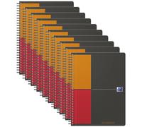 Oxford Lot De 10 Cahiers "Activebook" B5 Quadrillé 80 Feuilles 90g