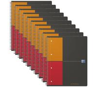 Oxford Lot De 10 Cahiers Activebook Spiralé A4+ 160 P 90g Petits Carreaux