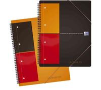 Oxford Lot De 10 Cahiers Meetingbook Ligné A5+ 50 Feuilles 90g Avec Chemise Intégrée