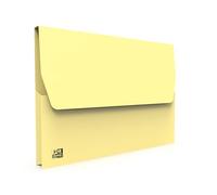 Oxford Lot de 10 Chemises à Poche Carte Kraft 24x32cm Jaune Pastel