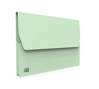 Oxford Lot de 10 Chemises à Poche Carte Kraft 24x32cm Vert Pastel