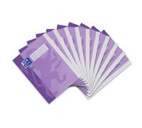 Oxford Lot de 10 chemises A4 en carton rigide au toucher doux Violet