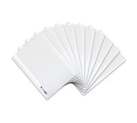 Oxford Lot de 10 chemises A4 en plastique blanc