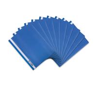 Oxford Lot de 10 chemises A4 en plastique bleu