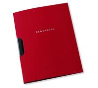 Oxford Lot de 10 chemises de candidature A4 en carton à pince Bordeaux