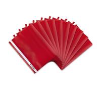 Oxford Lot de 10 chemises en plastique Rouge A4