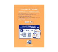 OXFORD Lot de 10 chemises sangle extensible 24x32 papier toile assorties