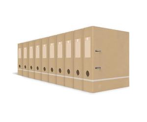 Oxford Lot de 10 classeurs A4, bon pour l'environnement, beige