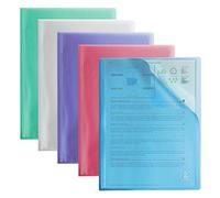 OXFORD Lot de 10 Protège-Documents 2nd Life A4 120 vues / 60 Pochettes Couverture Polypro Coloris Assortis