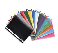 Oxford Lot de 14 chemises A4 en plastique, couleurs assorties, 14 couleurs