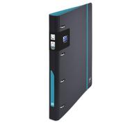 OXFORD Lot de 14 Classeur à Anneaux European Binder For Students A4 Dos 30mm 4 Anneaux en D Couverture Polypro Expansé Bicolore Noir/Bleu