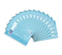 Oxford Lot de 15 cahiers A4 Touch 16 pages linéature 26 quadrillés Bleu pastel