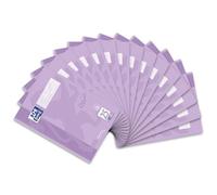 Oxford Lot de 15 cahiers d'école A4 Touch, 16 feuilles, linéature 25, ligné, lilas pastel