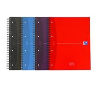 OXFORD Lot de 15 Cahiers Europeanbook A4+ Petits Carreaux 5mm 240 Pages Reliure Intégrale Couverture Carte Coloris Assortis