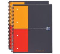 Oxford Lot De 2 Cahiers Activebook A5+ Quadrillé 5x5 80f 90g Polypro + Intercalaire